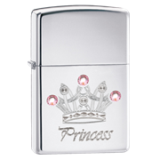 Широкая зажигалка Zippo Prncss crwn 24743