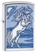 Широкая зажигалка Zippo Rampant stallion 21162