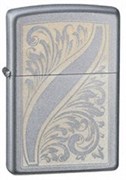 Широкая зажигалка Zippo Scrolled Feather 21139