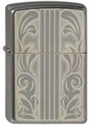 Широкая зажигалка Zippo Scrolls & Bars 150