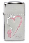 Узкая зажигалка Zippo Love series 1610