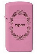 Узкая зажигалка Zippo Rose Border 1638