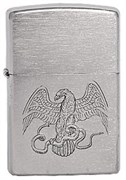 Широкая зажигалка Zippo Eagle & snake 200