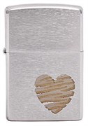 Широкая зажигалка Zippo Heart Design 200