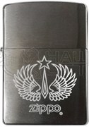 Широкая зажигалка Zippo Wings+Star 200