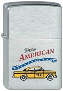 Широкая зажигалка Zippo Yellow Car 200