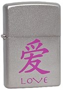 Широкая зажигалка Zippo Love chinese 205