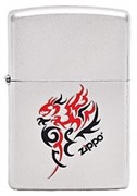 Широкая зажигалка Zippo Tribal Dragon 205