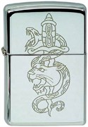 Широкая зажигалка Zippo Snake/lion 232
