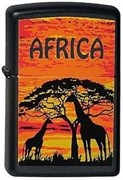 Широкая зажигалка Zippo Africa-G 218