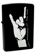 Широкая зажигалка Zippo Rock on 218