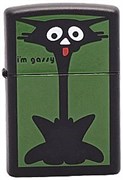 Широкая зажигалка Zippo Scaredy Cat 218