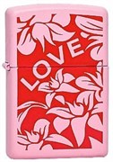 Широкая зажигалка Zippo Love & Flower 238