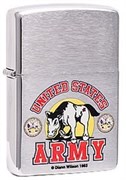 Широкая зажигалка Zippo US Army 24530