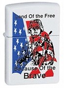 Широкая зажигалка Zippo Land of the free 24739