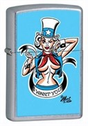Широкая зажигалка Zippo Want you 24793