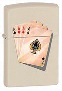 Широкая зажигалка Zippo Four of a kind 24795