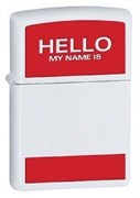 Широкая зажигалка Zippo Hello 24809