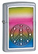 Широкая зажигалка Zippo Peace 24898