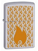 Широкая зажигалка Zippo Flames 24919