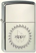 Широкая зажигалка Zippo Circle of Light 250