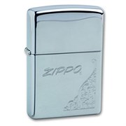 Широкая зажигалка Zippo Corner Floral 260