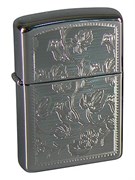 Широкая зажигалка Zippo Menomini Flowers 250