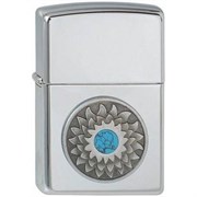 Широкая зажигалка Zippo Turquoise 301