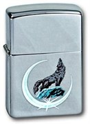 Широкая зажигалка Zippo Wolf 303