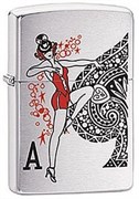 Широкая зажигалка Zippo Girl 28570