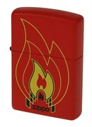 Широкая зажигалка Zippo Flames 28774