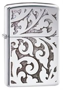 Широкая зажигалка Zippo High Polish Chrome Filigree 28530