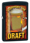 Широкая зажигалка Zippo Support The Draft 28294