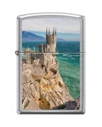 Зажигалка Zippo Ласточкино гнездо с покрытием Street Chrome™ 207_Crimea