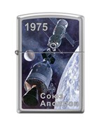 Зажигалка Zippo Союз-Аполлон с покрытием High Polish Chrome 250_Soyuz-Apollo
