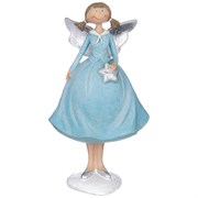 Фигурка "Ангелочек в голубом платье" 11,5*9,5*20,5 см