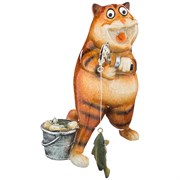 Фигурка "Котофей" 15*10,5*14,5 см коллекция "озорные коты"