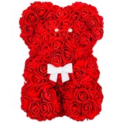 Декоративное изделие"медвежонок из роз" 25 см