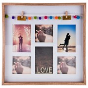 Фоторамка семейная на 6 сюжетов 40,5*40,5*3 см