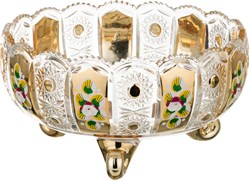 Конфетница "Lefard gold glass" D= 22 см , H= 12 см