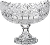 Фруктовница на ножке "Muza crystal" 26,5*16 см , H= 23,5 см