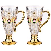 Набор из 2-х кружек "Lefard gold glass" 250 мл H=16,5 см