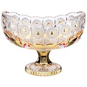 Конфетница "Lefard gold glass" 15,5*9 см H=11 см