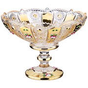 Конфетница "Lefard gold glass" 19,5*19,5 см H=15 см