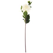Цветок искусственный "Георгин" цвет белый, 65 см