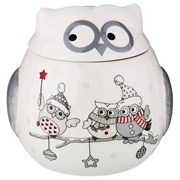 Банка для сыпучих продуктов коллекция "Совята" 650 мл 12*12*12,5 см