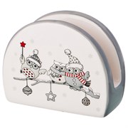 Салфетница коллекция "Совята" 10*8*4 см
