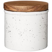 Банка с деревянной крышкой bronco "Platinum" 9,5*9,5 см 300 мл