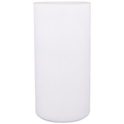 Ваза цилиндр "Velvet bianco" H=30 см D=15 см