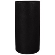 Ваза цилиндр "Velvet nero" H=30 см D=15 см